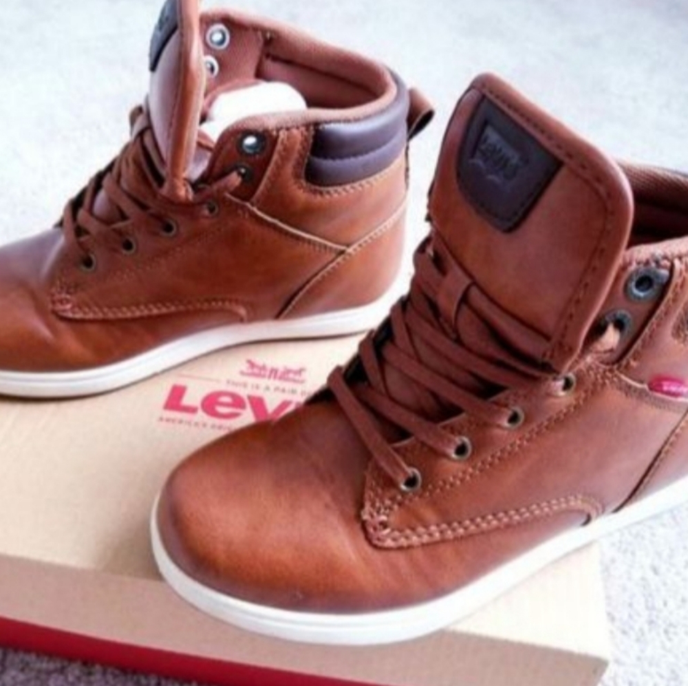LEVIS Kids Youth Boys Shoes Sneaker Boots Brown